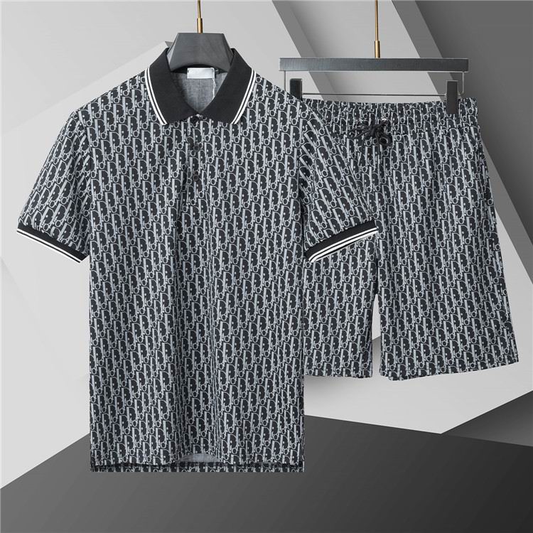 Wholesale Cheap D.ior Short sleeve Tracksuit for Sale