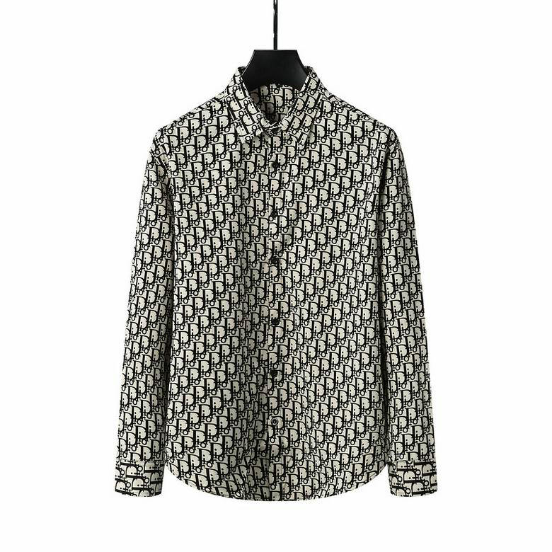 Wholesale Cheap D ior Long Sleeve MEN Shirts for Sale