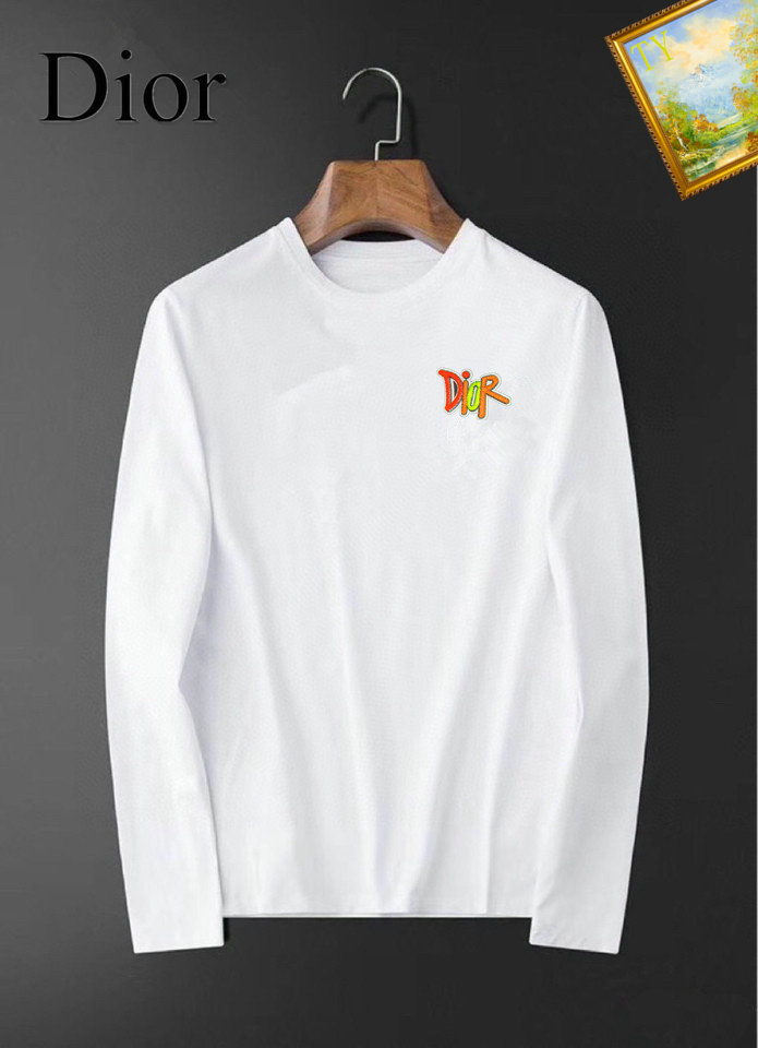 Wholesale Cheap D ior Long Round Collar T Shirts for Sale