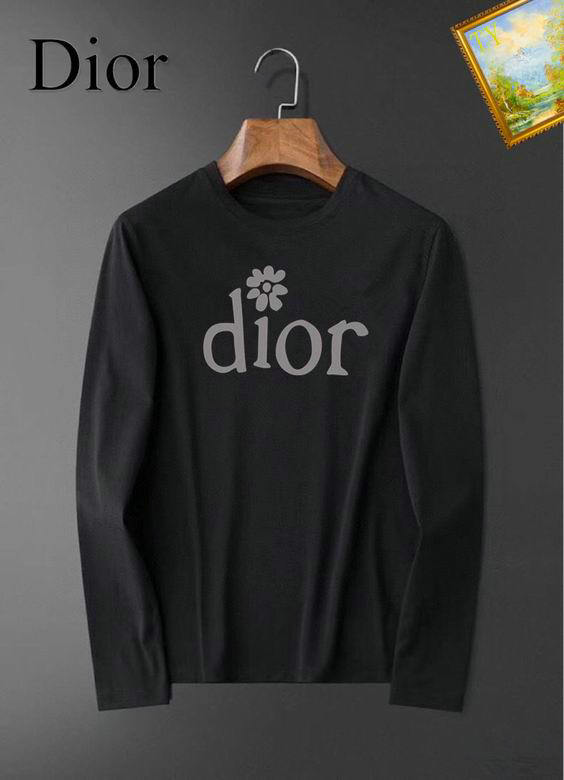 Wholesale Cheap D ior Long Round Collar T Shirts for Sale