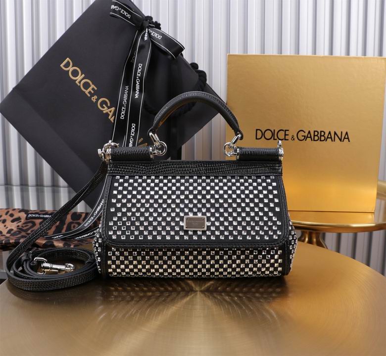 Wholesale Cheap High quality AAA Replica D.olce Gabbana Sicily Leather Tote Bags for Sale