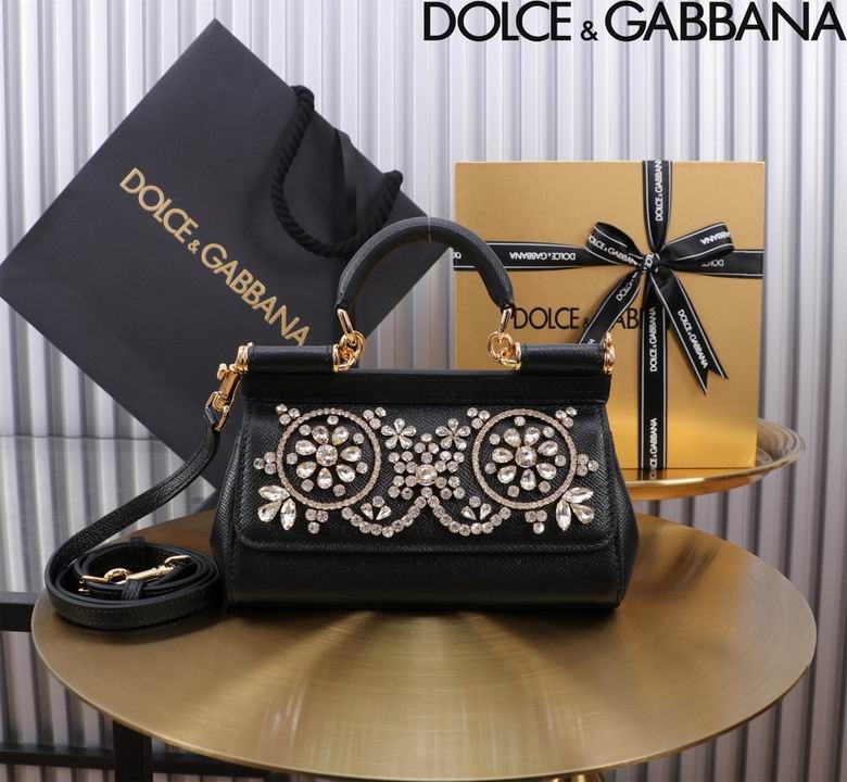 Wholesale Cheap High quality AAA Replica D.olce Gabbana Sicily Leather Tote Bags for Sale