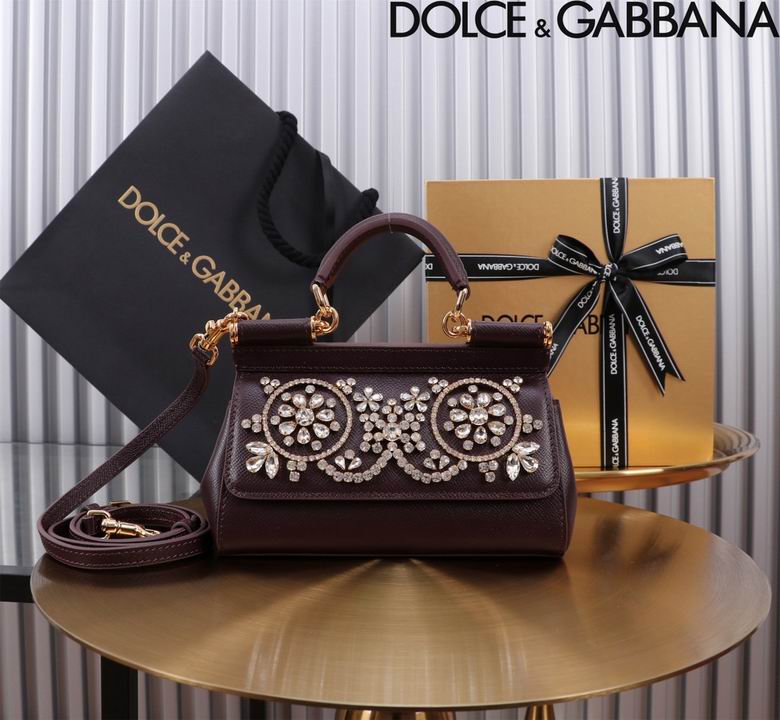 Wholesale Cheap High quality AAA Replica D.olce Gabbana Sicily Leather Tote Bags for Sale