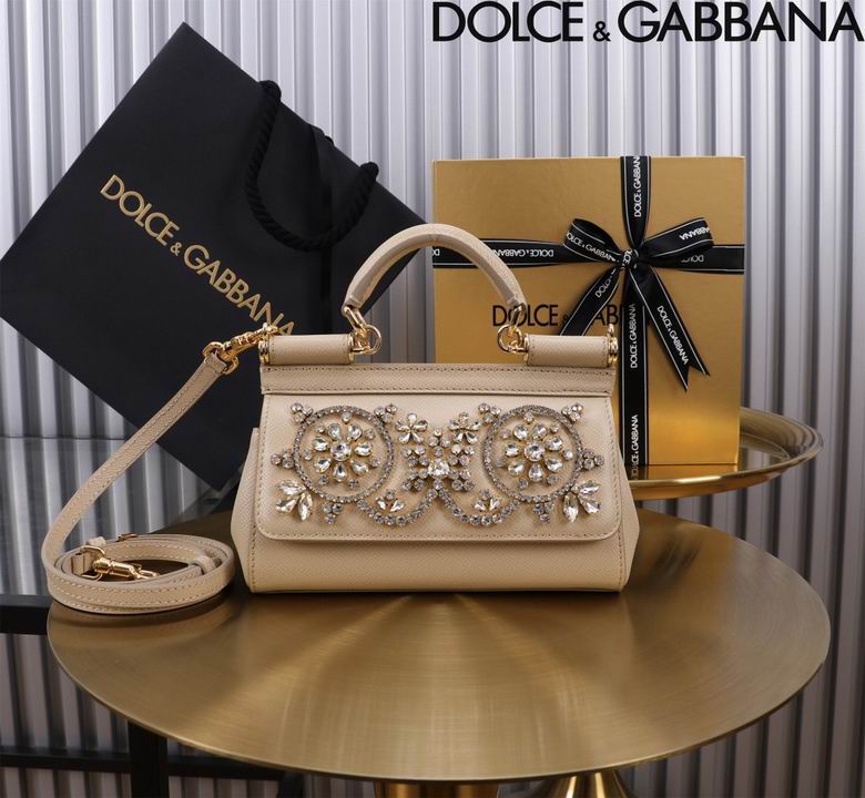 Wholesale Cheap High quality AAA Replica D.olce Gabbana Sicily Leather Tote Bags for Sale