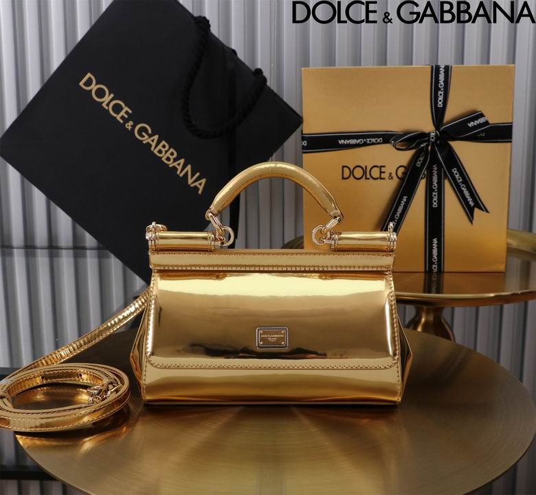 Wholesale Cheap High quality AAA Replica D.olce Gabbana Sicily Leather Tote Bags for Sale