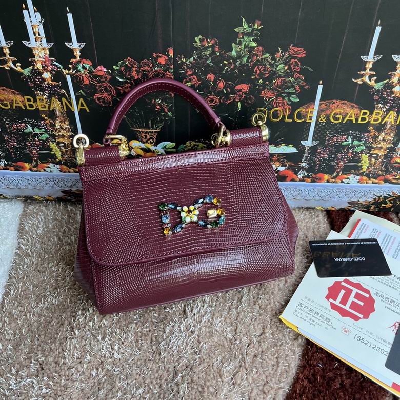 Wholesale AAA quality Replica D.olce Gabbana Sicily  Leather Tote Shoulder Bags for Sale