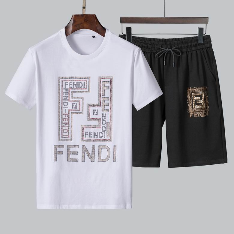 Wholesale Cheap F endi Short Sleeve Tracksuits for Sale