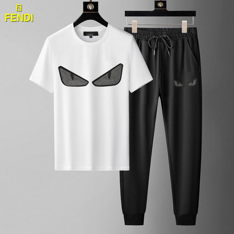 Wholesale Cheap F endi men Short Sleeve Tracksuits for Sale