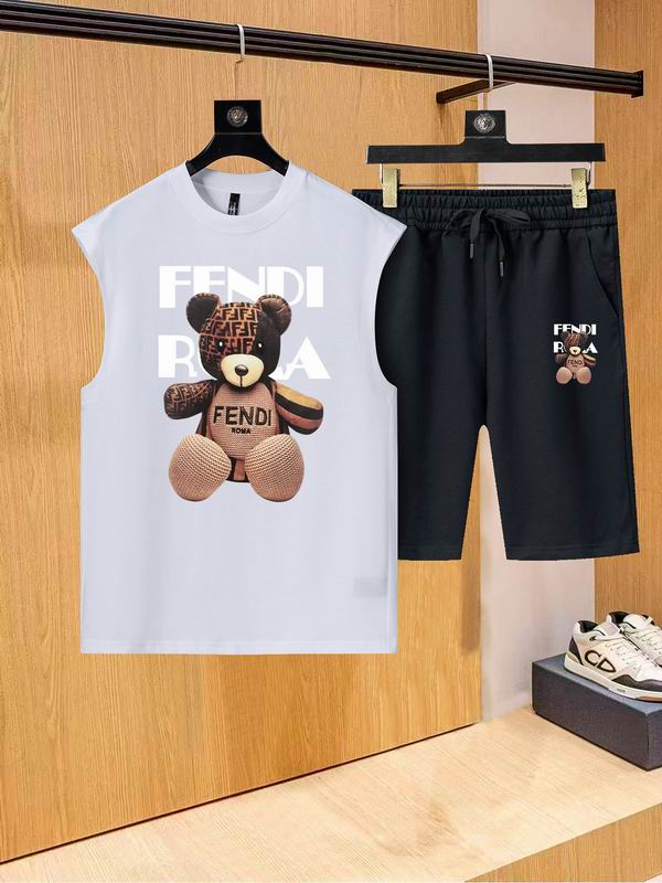 Wholesale Cheap Fendi Short Replica Designer Tracksuits for sale
