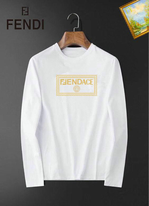 Wholesale Cheap F endi Long Sleeve men t shirts for Sale
