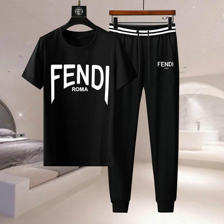 Wholesale Cheap F endi Short Sleeve Tracksuits for Sale