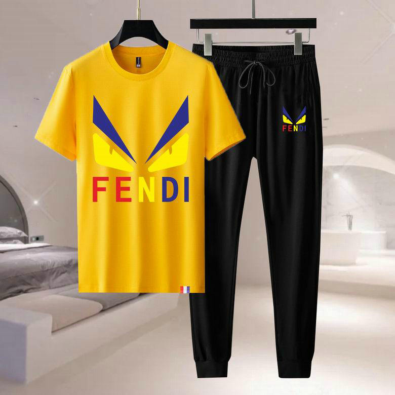 Wholesale Cheap F endi Short Sleeve Tracksuits for Sale