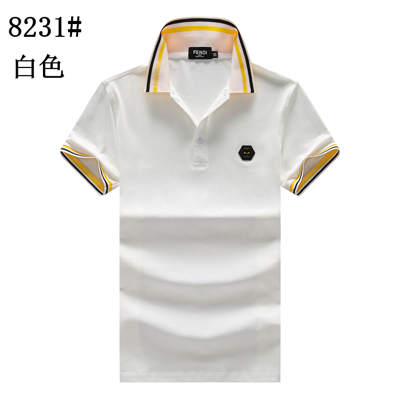 Wholesale Cheap F endi Short Sleeve POLO T Shirts for Sale