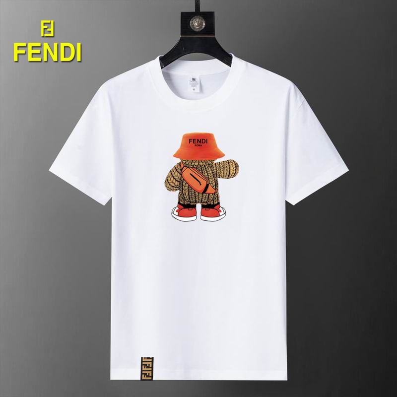 Wholesale High-quality Fendi Short Round Collar Replica T Shirts for sale