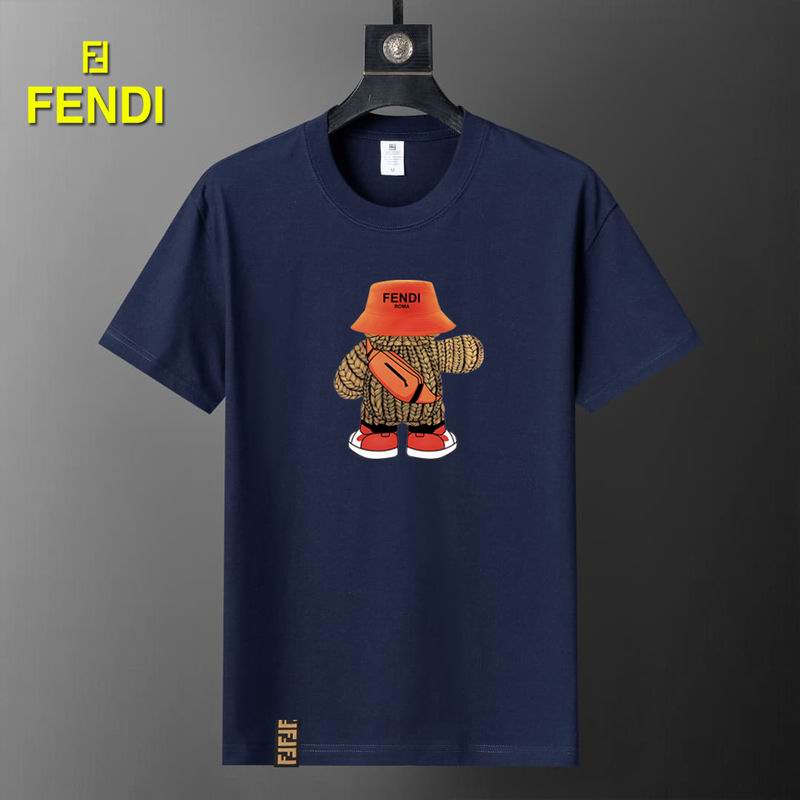 Wholesale High-quality Fendi Short Round Collar Replica T Shirts for sale