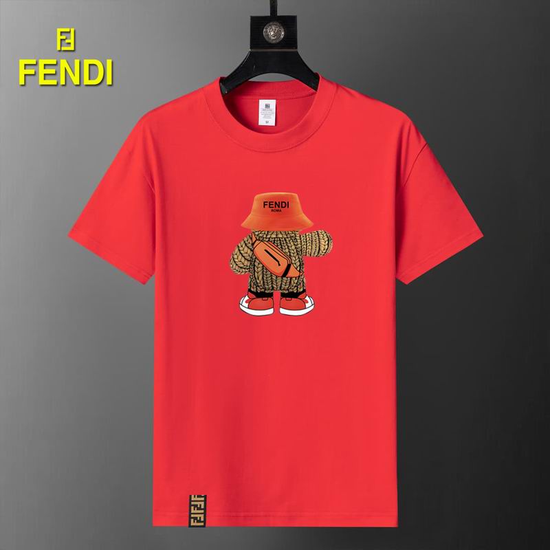 Wholesale High-quality Fendi Short Round Collar Replica T Shirts for sale