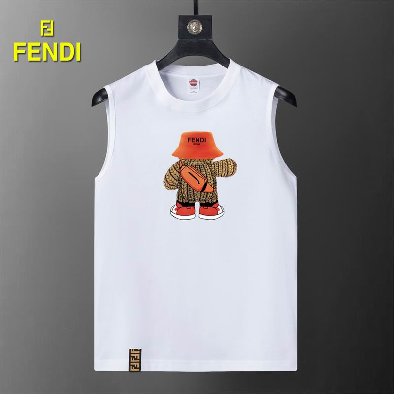 Wholesale High-quality Fendi Short Round Collar Replica T Shirts for sale