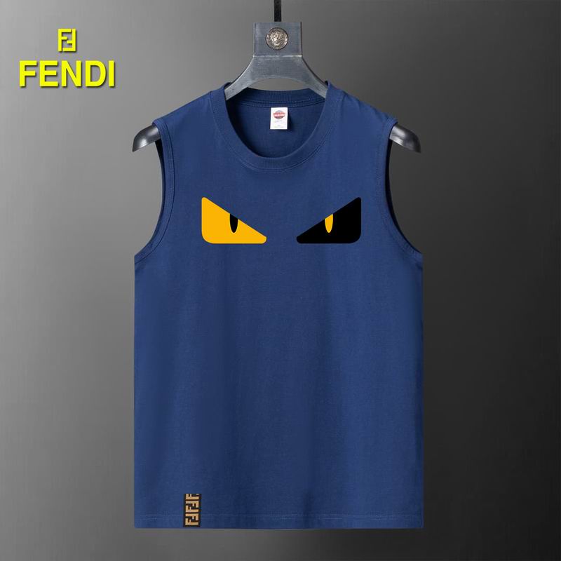 Wholesale High-quality Fendi Short Round Collar Replica T Shirts for sale