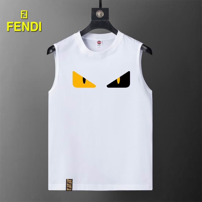 Wholesale High-quality Fendi Short Round Collar Replica T Shirts for sale