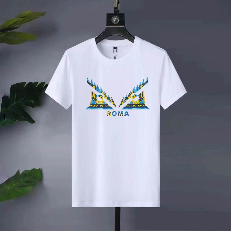 Wholesale High-quality Fendi Short Round Collar Replica T Shirts for sale