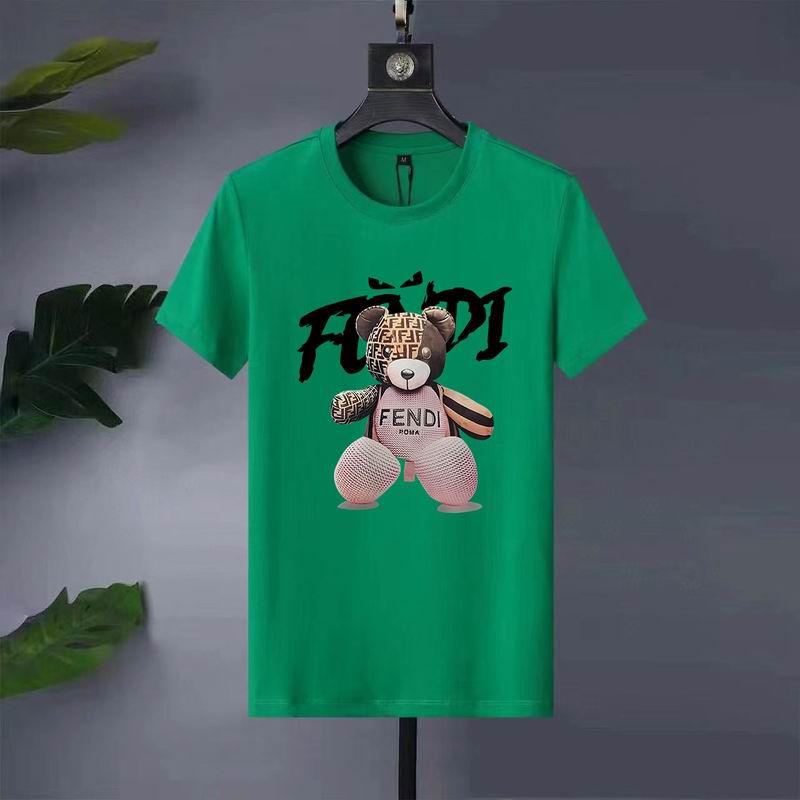 Wholesale High-quality Fendi Short Round Collar Replica T Shirts for sale