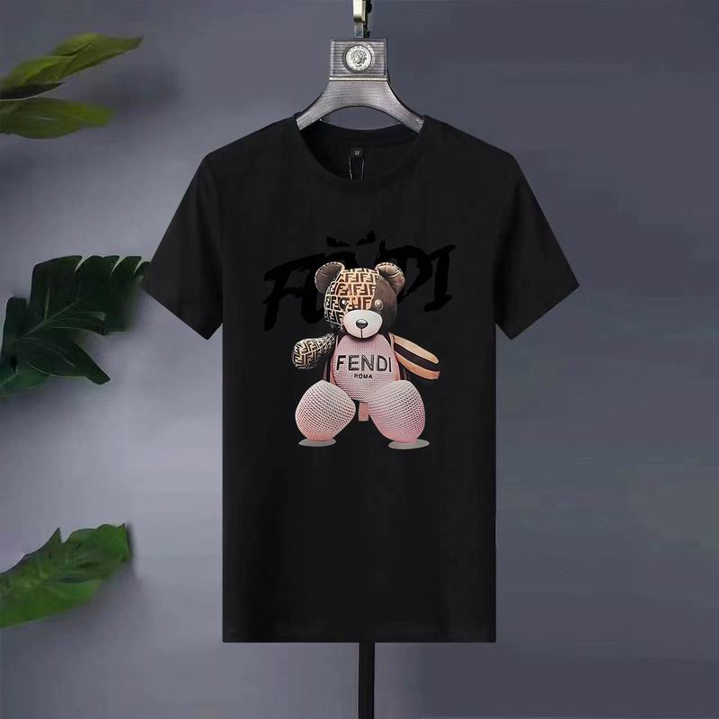 Wholesale High-quality Fendi Short Round Collar Replica T Shirts for sale
