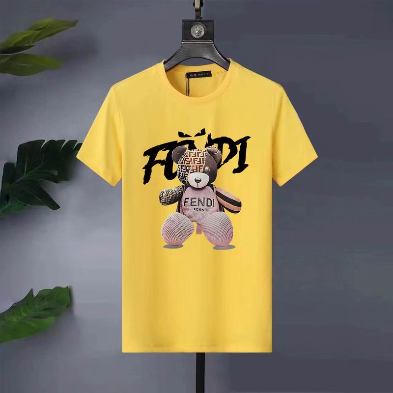 Wholesale High-quality Fendi Short Round Collar Replica T Shirts for sale