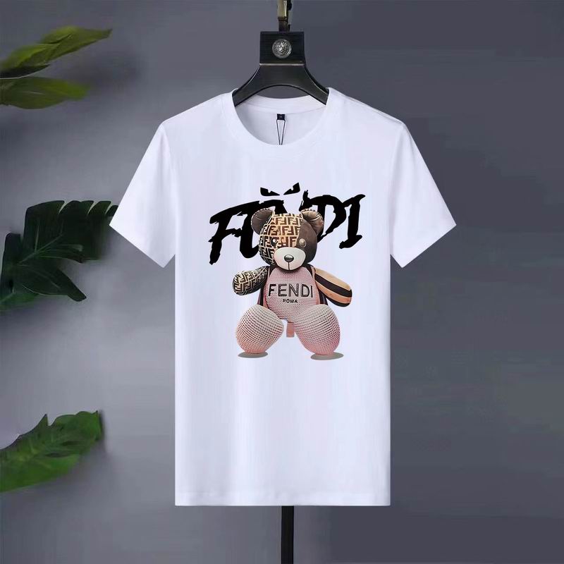 Wholesale High-quality Fendi Short Round Collar Replica T Shirts for sale