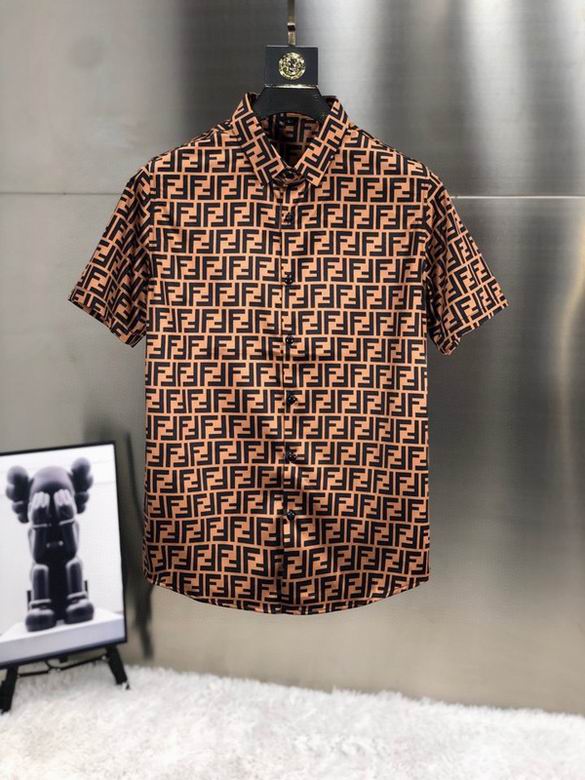 Wholesale Cheap F endi Short Sleeve men Shirts for Sale