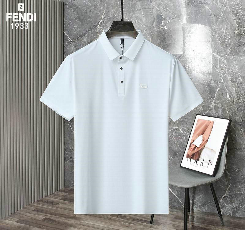 Wholesale High quality Fendi Short Sleeve Lapel Mens T Shirts for Sale