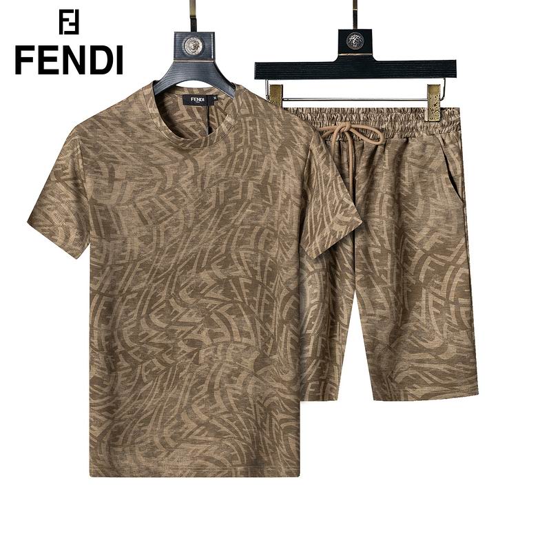Wholesale Cheap Fendi Short Sleeve Designer Tracksuits for Sale