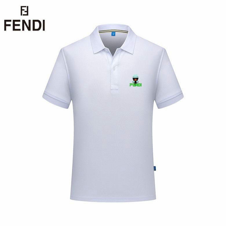 Wholesale Cheap F endi Short Sleeve Lapel T Shirts for Sale
