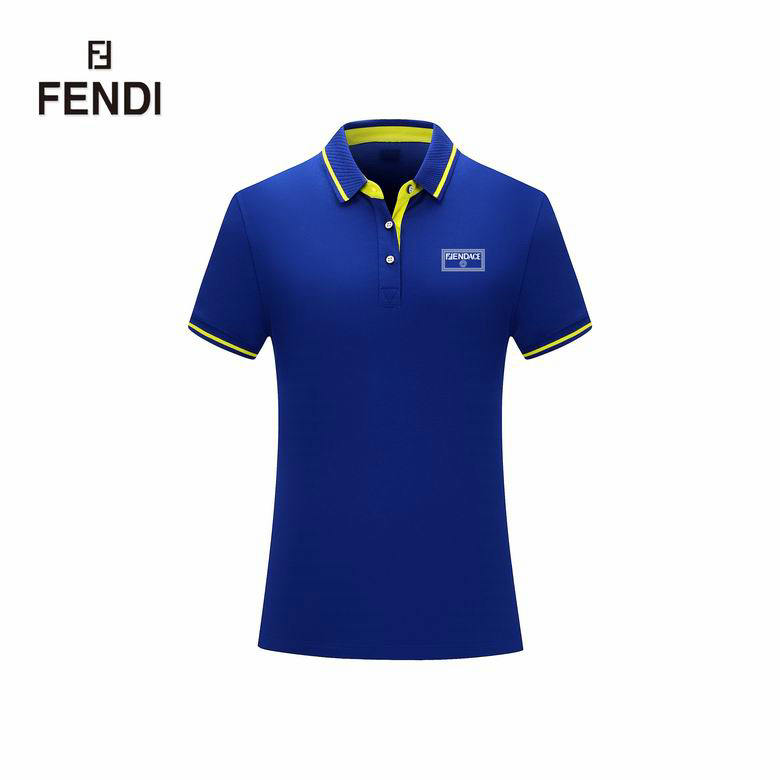 Wholesale Cheap F endi Short Sleeve Lapel T Shirts for Sale