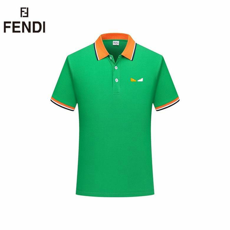Wholesale Cheap F endi Short Sleeve Lapel T Shirts for Sale