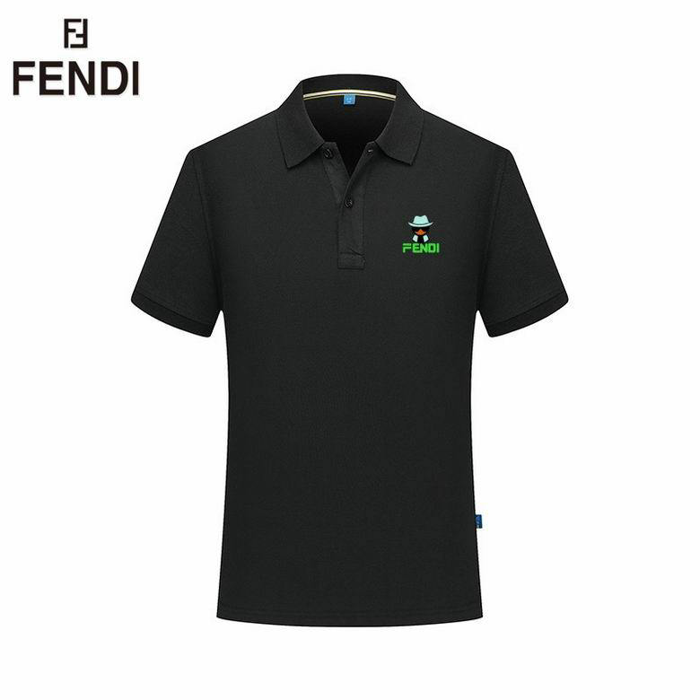 Wholesale Cheap F endi Short Sleeve Lapel T Shirts for Sale