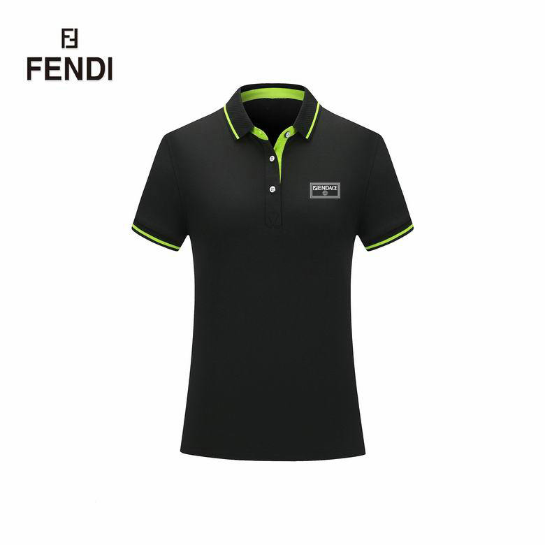 Wholesale Cheap F endi Short Sleeve Lapel T Shirts for Sale