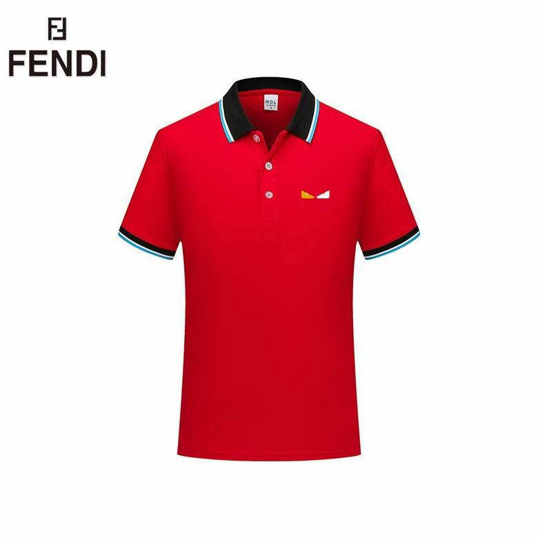 Wholesale Cheap F endi Short Sleeve Lapel T Shirts for Sale