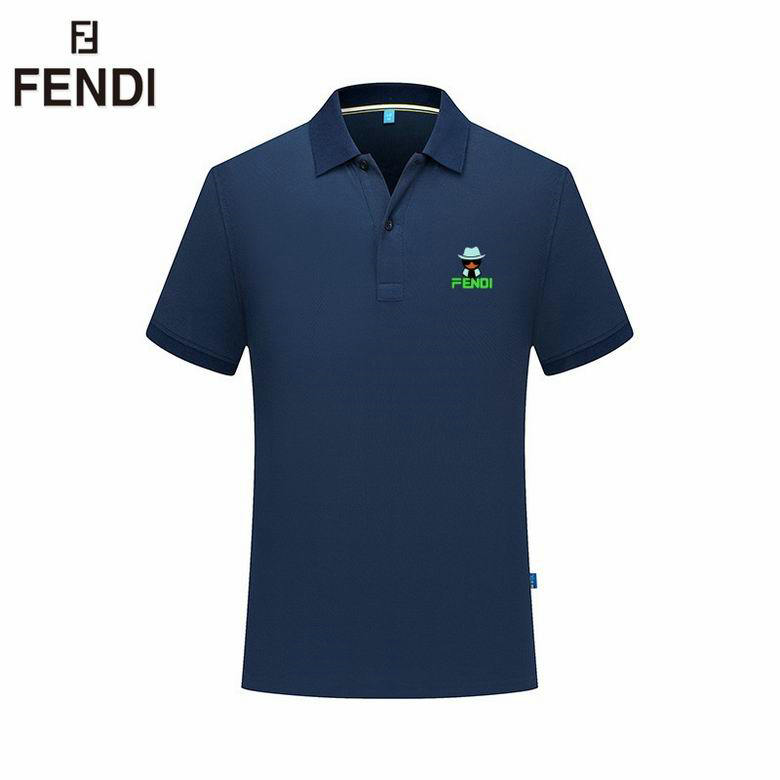 Wholesale Cheap F endi Short Sleeve Lapel T Shirts for Sale
