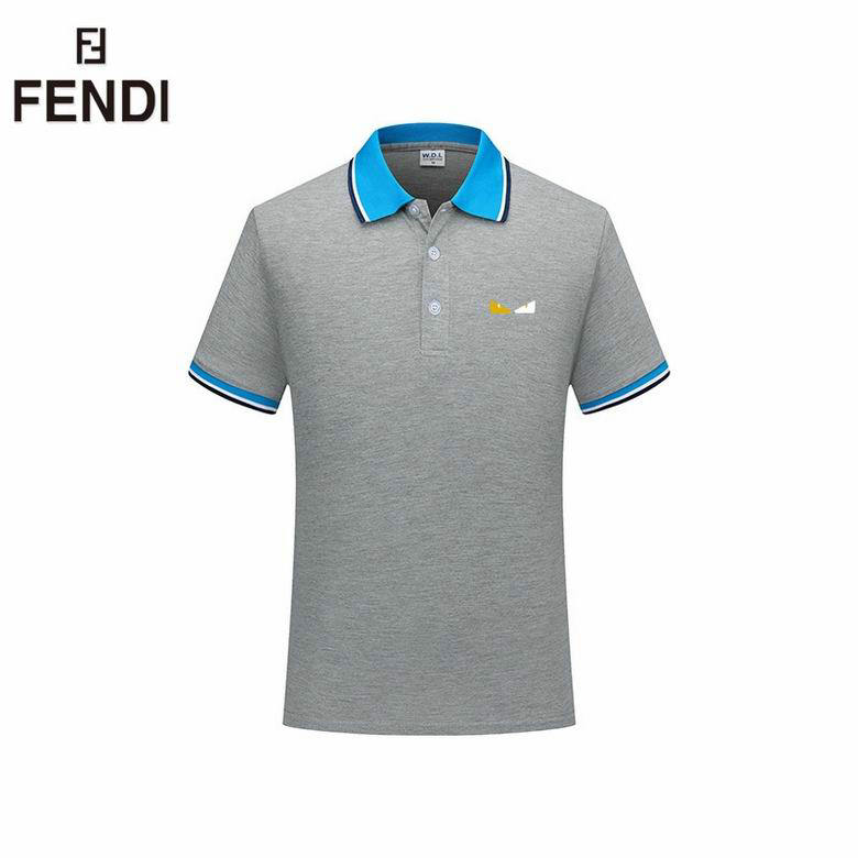 Wholesale Cheap F endi Short Sleeve Lapel T Shirts for Sale