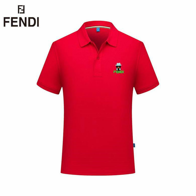 Wholesale Cheap F endi Short Sleeve Lapel T Shirts for Sale