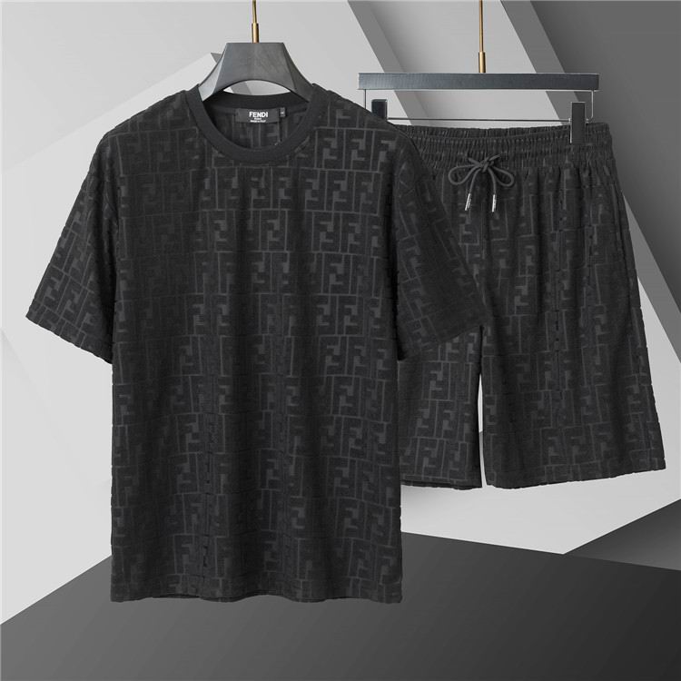 Wholesale Cheap F.endi Short sleeve Tracksuit for Sale
