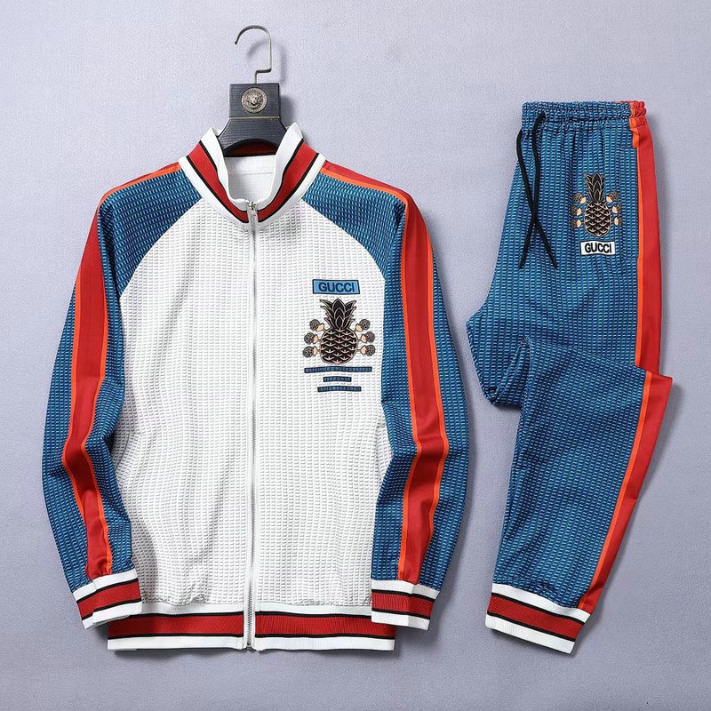 Wholesale Cheap G ucci men Short Sleeve Tracksuits for Sale