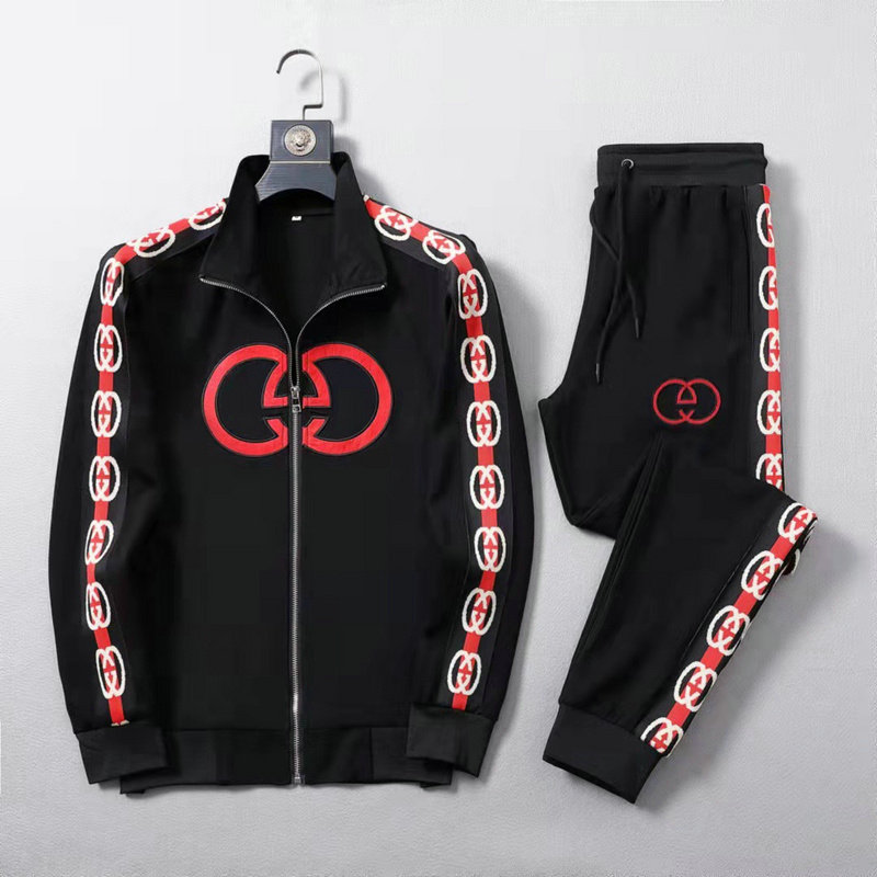 Wholesale Cheap G ucci men Short Sleeve Tracksuits for Sale
