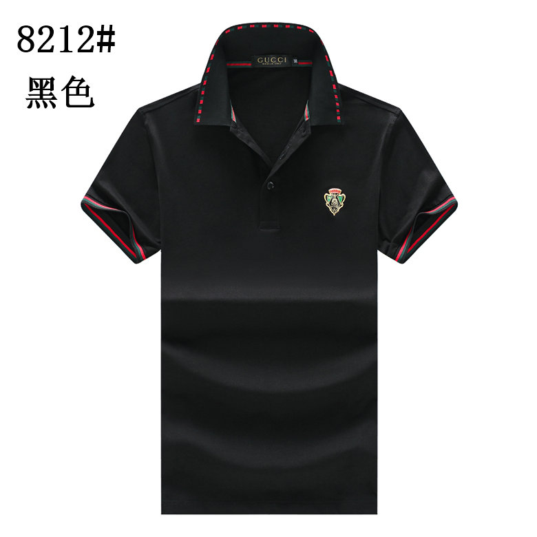 Wholesale Cheap G ucci men Short Sleeve Polo Lapel T-Shirts for Sale