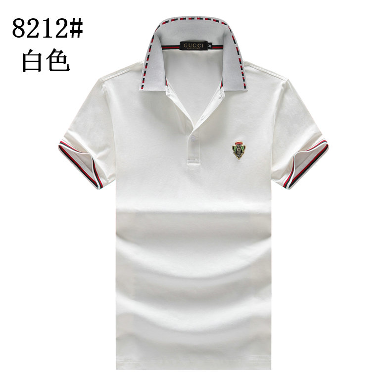 Wholesale Cheap G ucci men Short Sleeve Polo Lapel T-Shirts for Sale