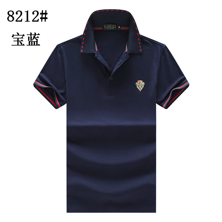 Wholesale Cheap G ucci men Short Sleeve Polo Lapel T-Shirts for Sale