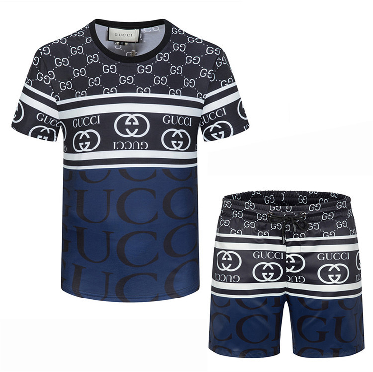 Wholesale Cheap G ucci Short Sleeve Tracksuits for Sale