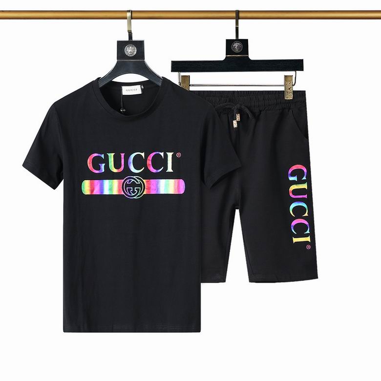 Wholesale Cheap G ucci Short Sleeve Tracksuits for Sale