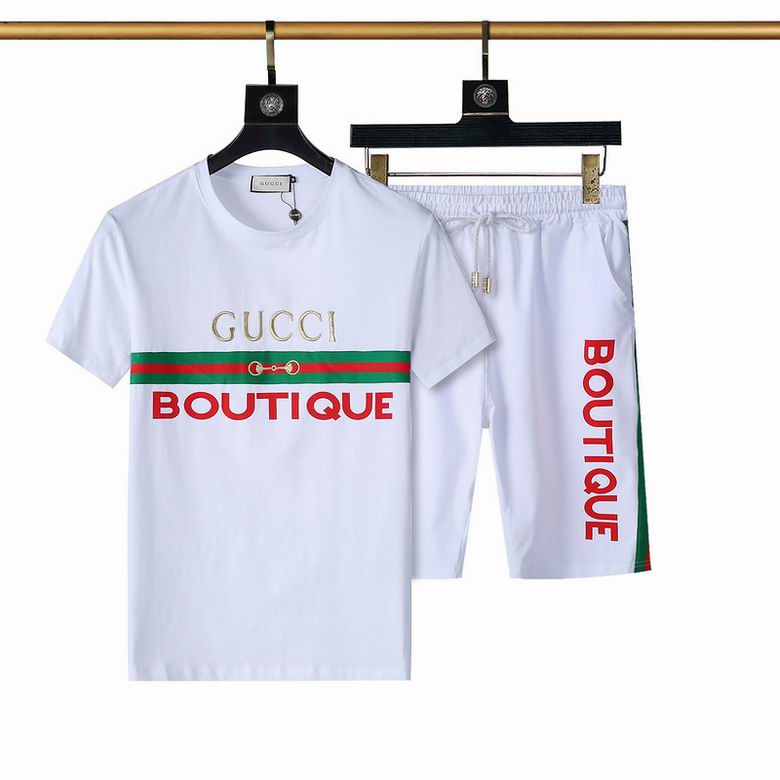 Wholesale Cheap G ucci Short Sleeve Tracksuits for Sale