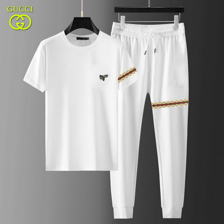 Wholesale Cheap G ucci Short Sleeve Tracksuits for Sale